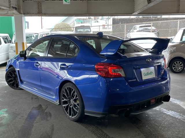 スバル ＷＲＸ ＳＴＩ STI タイプS 島根県 2018(平30)年 6.3万km WRブルーパール アドバンスドセーフティパッケージ/　・スバルリアビークルディテクション/　・車線変更支援/　・後退時支援/　・サイドビューモニター/大型リアスポイラー/ハーフレザーシート/パワーシート/純正ダイアトーンナビ/　(AM/FM/CD/DVD/TV/SD/Bluetooth/USB)/フルセグTV/バックカメラ/LEDヘッドライト/オートライト/STIアルミホイール19インチ/スマートキー/プッシュスタート/ETC