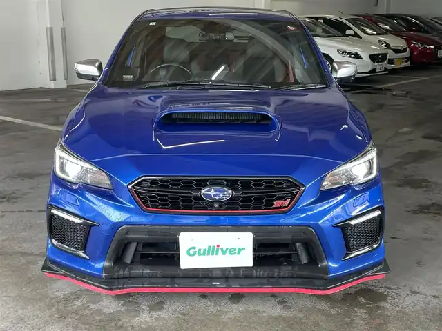 スバル ＷＲＸ ＳＴＩ STI タイプS 島根県 2018(平30)年 6.3万km WRブルーパール アドバンスドセーフティパッケージ/　・スバルリアビークルディテクション/　・車線変更支援/　・後退時支援/　・サイドビューモニター/大型リアスポイラー/ハーフレザーシート/パワーシート/純正ダイアトーンナビ/　(AM/FM/CD/DVD/TV/SD/Bluetooth/USB)/フルセグTV/バックカメラ/LEDヘッドライト/オートライト/STIアルミホイール19インチ/スマートキー/プッシュスタート/ETC