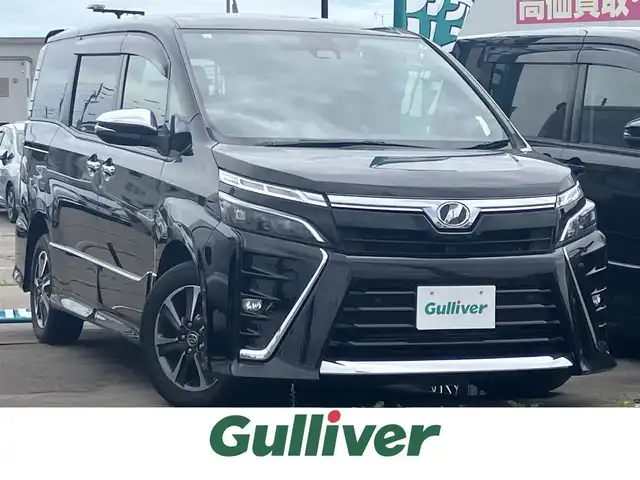 トヨタ ヴォクシー ZS 煌Ⅱ 道南・函館 2019(平31)年 5.3万km ブラック ・社外ナビ/・フルセグＴＶ/・寒冷地仕様/・衝突軽減ブレーキ/・バックカメラ/・クルーズコントロール/・前後コーナーセンサー/・ウォークスルー/・両側パワースライドドア/・LEDヘッドライト