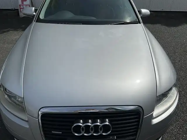 アウディ Ａ６ 3．2 FSI クワトロ 茨城県 2007(平19)年 14万km シルバーレイクM W＋サイドエアバッグ/後部サイドエアバッグ/ETC/純正モニター/バックカメラ/クルーズコントロール/パワーシート（D＋N席）/シートヒーター（全席）/本革シート