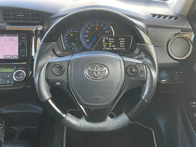 トヨタ カローラ フィールダー HV G エアロツアラー W×B 愛知県 2015(平27)年 11.1万km ホワイトパールクリスタルシャイン /当店買取/禁煙/TRDフロントエアロ//純正ナビNSZN-W64T/バックカメラ//フルセグTV/CD/SD/Bluetooth/DVD//社外ガングリップステアリング//社外マフラーガナドール//社外16AW//HID/Aライト/ハーフレザー//SRSカーテンエアバック//ISOFIX/純正Fマット/ドアバイザー//保証書/取説/ナビ取説/スマートキー//エアロ/ドラレコ