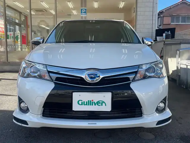 トヨタ カローラ フィールダー HV G エアロツアラー W×B 愛知県 2015(平27)年 11.1万km ホワイトパールクリスタルシャイン /当店買取/禁煙/TRDフロントエアロ//純正ナビNSZN-W64T/バックカメラ//フルセグTV/CD/SD/Bluetooth/DVD//社外ガングリップステアリング//社外マフラーガナドール//社外16AW//HID/Aライト/ハーフレザー//SRSカーテンエアバック//ISOFIX/純正Fマット/ドアバイザー//保証書/取説/ナビ取説/スマートキー//エアロ/ドラレコ