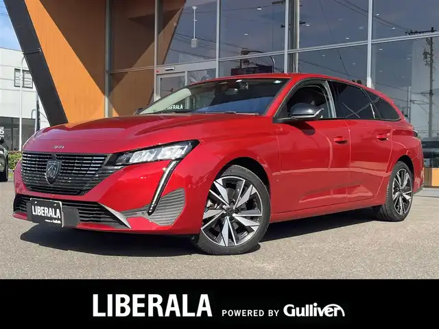 プジョー ３０８ SW アリュール ブルーHDi 岐阜県 2022(令4)年 1.6万km 赤 PEUGEOT i Connect/　Bluetooth FM AM/AppleCarPlay/Android Auto/アクティブセーフティブレーキ/アクティブクルーズコントロール　ストップアンドゴー機能付/レーンポジショニングアシスト/リアクロストラフィックアラート/ブラインドスポットモニターシステム/トラフィックサインインフォメーション/エレクトリックパーキングブレーキ/ブレーキアシスト/インテリアアンビエンスランプ/ドライバーアテンションアラート/フロントシートベルトプリテンショナー