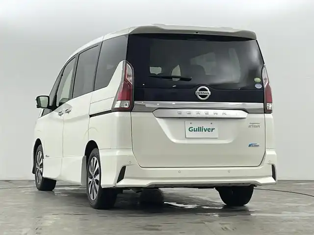 日産 セレナ ハイウェイスター G 福島県 2016(平28)年 3.8万km ブリリアントホワイトパール エマージェンシーブレーキ/・レーンキープアシスト/・標識認識機能/・プロパイロット/・クリアランスソナー/純正ナビ/・型番：MM316D-W/・フルセグTV/Bluetooth/CD/DVD/・アラウンドビューモニター/・ETC/・ドライブレコーダー/・インテリジェントルームミラー/アイドリングストップ/両側パワースライドドア/・ハンズフリースライドドア/電子パーキング/・オートホールド/革巻きステアリング/・ステアリングリモコン/プッシュスタート/・スマートキー/LEDヘッドライト/・オートライト/・フォグライト/電動格納ミラー/純正フロアマット/ドアバイザー