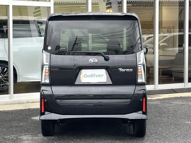 ダイハツ タント カスタム RS 山口県 2022(令4)年 3.5万km ブラックマイカメタリック 純正ディスプレイオーディオ/＆パノラミックビューカメラ/＆フルセグTV/フロアマット/ドアバイザー/純正LEDヘッドライト/純正フォグランプ/純正15インチアルミ/スマートキー/エンジンプッシュスタート/両側パワースライド/オートライト/フロントシートヒーター