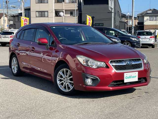スバル インプレッサ スポーツ 2．0i アイサイト 石川県 2014(平26)年 7.6万km ヴェネチアンレッドパール ４ＷＤ　純正ナビ　フルセグＴＶ　バックカメラ　ＨＩＤヘッドライト　ＥＴＣ　ドラレコ　純正アルミホイール　アイサイト　レーダークルーズ　フォグランプ　スマートキー　プッシュスタート