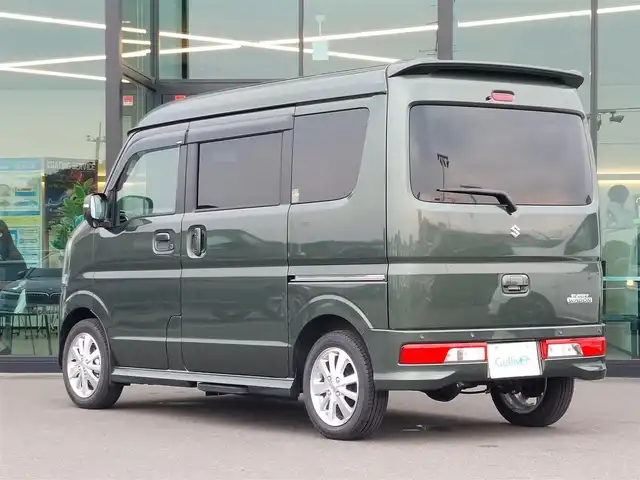 スズキ エブリィ ワゴン PZターボ スペシャル ハイルーフ 東京都 2024(令6)年 0.3万km クールカーキPM ハイルーフ/デュアルカメラブレーキサポート/レーンキープアシスト/純正ディスプレイオーディオ/バックカメラ/フルセグ/BT/ドライブレコーダー/シートヒーター/障害物センサー/アイドリングストップ/スマートキー/純正14インチAW/オートライト