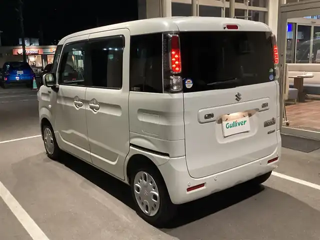 スズキ スペーシア HYBRID X 愛知県 2019(平31)年 2.5万km ピュアホワイトP ワンオーナー　/純正SDナビ　/フルセグ　/両側パワースライドドア　/シートヒーター　/レーダーブレーキサポート　/LDA /コーナーセンサー　/全方位カメラ　/バックカメラ　/アイドリングストップ　/スマートキー