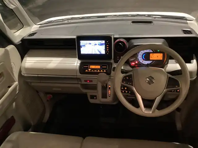 スズキ スペーシア HYBRID X 愛知県 2019(平31)年 2.5万km ピュアホワイトP ワンオーナー　/純正SDナビ　/フルセグ　/両側パワースライドドア　/シートヒーター　/レーダーブレーキサポート　/LDA /コーナーセンサー　/全方位カメラ　/バックカメラ　/アイドリングストップ　/スマートキー