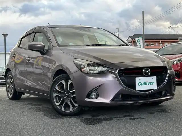 マツダ デミオ XD ツーリング Lパッケージ 奈良県 2014(平26)年 4.1万km スモーキーローズマイカ ハーフレザー/純正ナビ/ディーゼルターボ/パドルシフト/クルコン/純正フロアマット/純正アルミ/バックカメラ/レーンキープアシスト/ドラレコ/ETC/オートライト（LED）/USB/Bluetooth