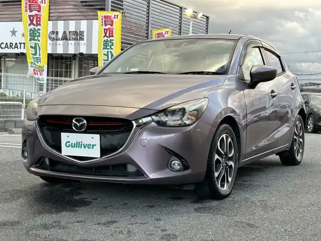 マツダ デミオ XD ツーリング Lパッケージ 奈良県 2014(平26)年 4.1万km スモーキーローズマイカ ハーフレザー/純正ナビ/ディーゼルターボ/パドルシフト/クルコン/純正フロアマット/純正アルミ/バックカメラ/レーンキープアシスト/ドラレコ/ETC/オートライト（LED）/USB/Bluetooth