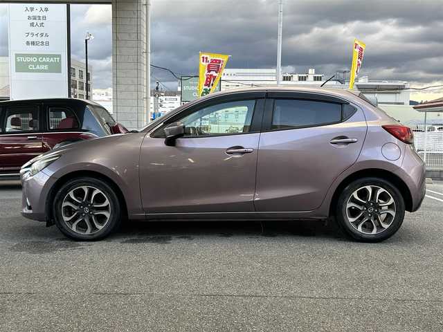 マツダ デミオ XD ツーリング Lパッケージ 奈良県 2014(平26)年 4.1万km スモーキーローズマイカ ハーフレザー/純正ナビ/ディーゼルターボ/パドルシフト/クルコン/純正フロアマット/純正アルミ/バックカメラ/レーンキープアシスト/ドラレコ/ETC/オートライト（LED）/USB/Bluetooth