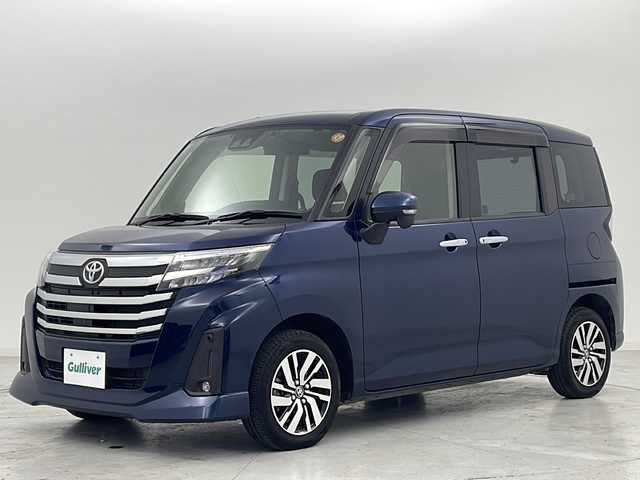 トヨタ ルーミー カスタムG 宮城県 2021(令3)年 6.9万km レーザーブルークリスタルシャイン 禁煙車/スマートアシスト/・衝突軽減ブレーキ/・アダプティブクルーズコントロール/・レーンディパーチャーアラート/・オートハイビーム/純正９インチナビ/・ＣＤ.ＤＶＤ.Ｂｌｕｅｔｏｏｔｈ.ＨＤＭＩ/フルセグＴＶ/バックカメラ/両側パワースライドドア/DNシートヒーター/前後クリアランスソナー/ミラー型前後ドライブレコーダー（G850+）/ビルトインETC2.0/プッシュスタート/スマートキー/LEDヘッドライト/LEDフォグランプ/サンシェード/純正14インチアルミホイール/フロアマット/ドアバイザー