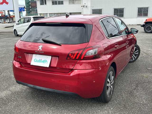 プジョー ３０８ アリュール ブルーHDi 富山県 2020(令2)年 2.1万km 赤 スマートキー（２本）/ハーフレザーシート/メーカーオプションナビ/衝突安全ブレーキ/Bluetooth/ETC2.0/ACC/レーンキープアシスト/LEDヘッドライト/フォグランプ/純正フロアマット/横滑り防止措置/アイドリングストップ/電動パーキングブレーキ/電動格納ウィンカーミラー/ブラインドスポットモニター/オートライト/オートハイビーム/パドルシフト/取扱説明書