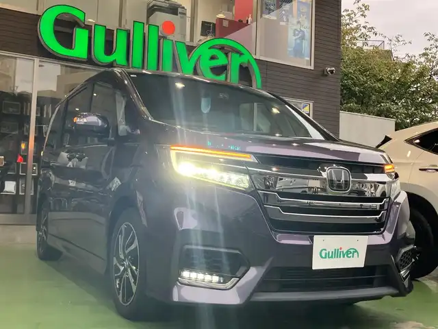 ホンダ ステップワゴン スパーダ クルスピセンシング 神奈川県 2018(平30)年 5.2万km プレミアムスパイスパープルP ワンオーナー/フィリップダウンモニター/わくわくゲート/ホンダセンシング/純正SDナビ/（フルセグ・bluetooth・CD・DVD)/ビルトインETC/両側パワースライドドア/ウォークスルー/セカンドシートサンバイザー/スマートキー×2/電格ミラー/LEDヘッドライト/保証書/取扱説明書