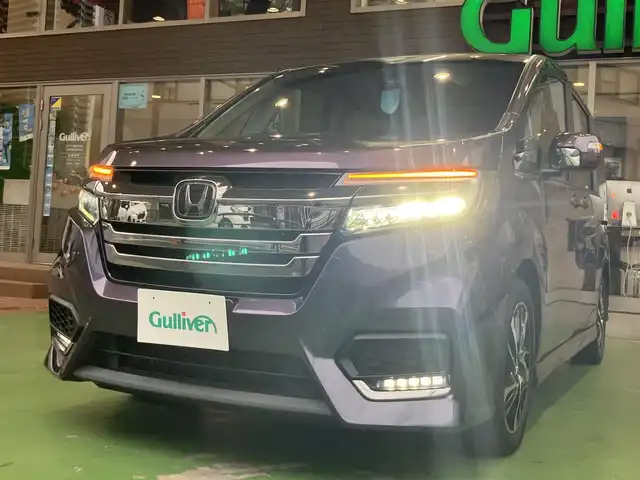 ホンダ ステップワゴン スパーダ クルスピセンシング 神奈川県 2018(平30)年 5.2万km プレミアムスパイスパープルP ワンオーナー/フィリップダウンモニター/わくわくゲート/ホンダセンシング/純正SDナビ/（フルセグ・bluetooth・CD・DVD)/ビルトインETC/両側パワースライドドア/ウォークスルー/セカンドシートサンバイザー/スマートキー×2/電格ミラー/LEDヘッドライト/保証書/取扱説明書