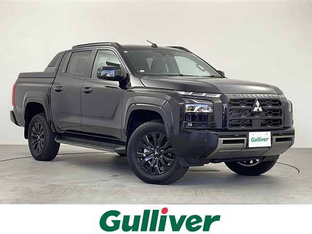 三菱 トライトン GSR 愛知県 2024(令6)年 0.3万km ダイヤモンドブラックマイカ メーカーオプション9インチナビ/音声認識・BT・AppleCarPlay・AndroidAuto・フルセグTV・USB・FM・AM/マルチアラウンドビューモニター/スーパーエレクトロ4WD-II/レーダークルーズ コントロール/ETC/衝突被害軽減システム/本革合皮コンビレザーシート/運転席パワーシート/前席シートヒーター/本革巻ステアリング/ステアリングヒーター/ブラインドスポットモニター/ヒルディセントコントロール/アクティブスタビリティ&トラクションコントロール/アクティブLSD（ブレーキ制御タイプ）/トレーラースタビリティアシスト/アクティブヨーコントロール/リヤデフロック/ヒルスタートアシスト/標識認識システム/LEDオートライト/オートハイビーム/オートワイパー/車線逸脱防止支援機能/後席サーキュレーター/自動防眩ルームミラー/フロントフォグランプ/荷台ベッドライナー/電動格納式ヒーテッドドアミラー/純正18インチアルミホイール