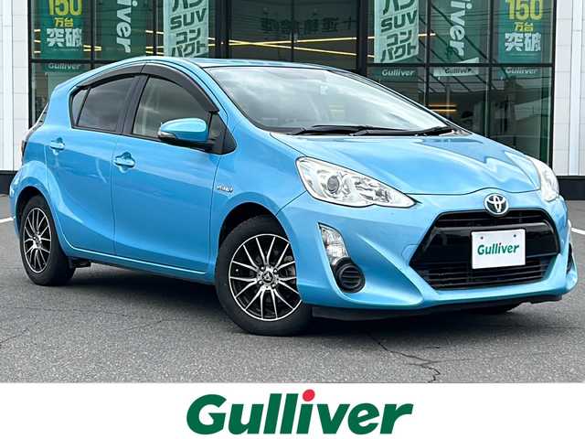 トヨタ アクア G 岡山県 2015(平27)年 16.3万km クールソーダメタリック 純正ナビＮＳＣＰ－Ｗ６４　ＢＴ／ＣＤ／フルセグ　バックカメラ　シートヒーター　クルコン　セルスター製レーダーＡＲ－１２１ＲＡ　ドラレコ　ＥＴＣ　ＡＡＣ　ＬＥＤ　スマートキー　純正フロアマット　社外ＡＷ