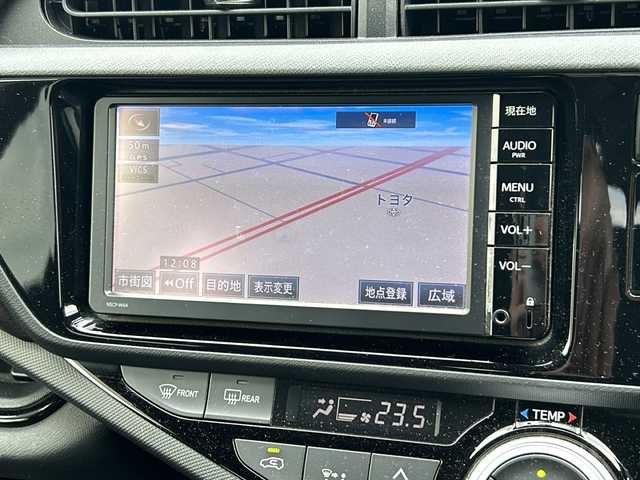トヨタ アクア G 岡山県 2015(平27)年 16.3万km クールソーダメタリック 純正ナビＮＳＣＰ－Ｗ６４　ＢＴ／ＣＤ／フルセグ　バックカメラ　シートヒーター　クルコン　セルスター製レーダーＡＲ－１２１ＲＡ　ドラレコ　ＥＴＣ　ＡＡＣ　ＬＥＤ　スマートキー　純正フロアマット　社外ＡＷ