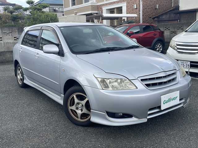 トヨタ カローラ ランクス X エアロツアラー 福岡県 2002(平14)年 11.4万km シルバーマイカM オーディオ（CD）/ETC/電格ミラー/オートライト/純正フロアマット/社外アルミホイール/保証書/スペアキー（板キー）×１