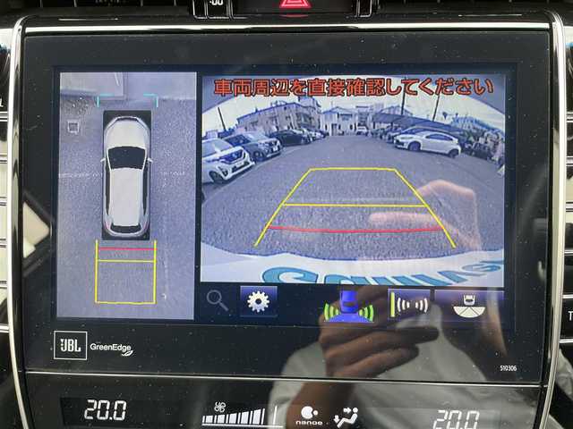 トヨタ ハリアー プログレス 大阪府 2019(平31)年 4.5万km ホワイトパールクリスタルシャイン 禁煙車/TRDエアロ/JBLサウンド/ハーフレザーシート/純正9インチナビ（Bluetooth・フルセグ・CD/DVD・USB）/全方位カメラ/ビルトインETC2.0/前方ドラレコ/パワーバックドア/LEDヘッドライト/クリアランスソナー/トヨタセーフティセンス/・プリクラッシュセーフティシステム/・レーダークルーズコントロール/ウッドコンビステアリング/100V電源/プッシュスタート/スマートキー/保証書付整備手帳/取扱説明書
