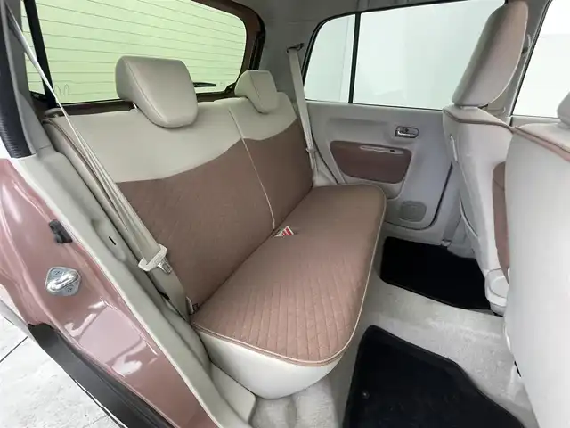 スズキ ラパン X 群馬県 2022(令4)年 1万km テラコッタピンクメタリック/ソフトベージュ 2トーン 社外ナビ フルセグTV デュアルブレーキサポート アイドリングストップ機構 ステアリングスイッチ 前席シートヒーター オートエアコン ETC LEDオートライト スマートキー 禁煙車