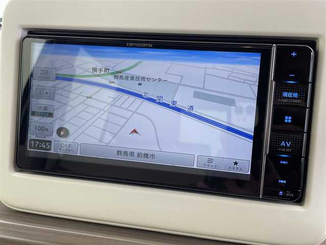 スズキ ラパン X 群馬県 2022(令4)年 1万km テラコッタピンクメタリック/ソフトベージュ 2トーン 社外ナビ フルセグTV デュアルブレーキサポート アイドリングストップ機構 ステアリングスイッチ 前席シートヒーター オートエアコン ETC LEDオートライト スマートキー 禁煙車