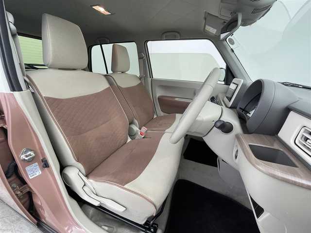 スズキ ラパン X 群馬県 2022(令4)年 1万km テラコッタピンクメタリック/ソフトベージュ 2トーン 社外ナビ フルセグTV デュアルブレーキサポート アイドリングストップ機構 ステアリングスイッチ 前席シートヒーター オートエアコン ETC LEDオートライト スマートキー 禁煙車