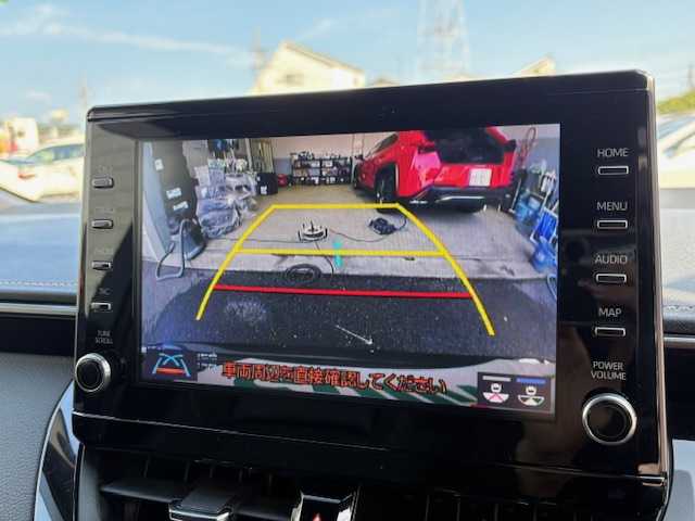 トヨタ カローラツーリング ハイブリッド ダブルバイビー 大阪府 2021(令3)年 4.4万km ブラックマイカ 純正9型ディスプレイオーディオナビ/バックカメラ/フルセグ/ブラインドスポットモニター/トヨタセーフティセンス/シートヒーター/ステアリングヒーター/ハーフレザーシート/純正アルミホイール/ビルトインETC/LEDヘッドライト/プッシュスタート/スマートキー