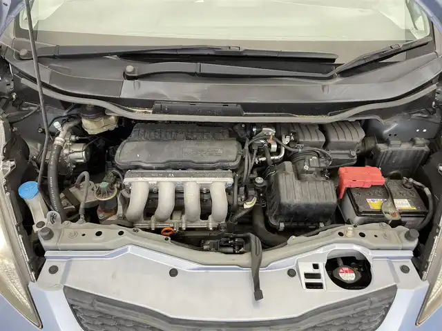 ホンダ フィット L ハイウェイ エディション 滋賀県 2009(平21)年 12.1万km シャーベットブルーメタリック 純正ナビ/CD/DVD/フルセグテレビ/ETC/HIDヘッドライト/オートライト