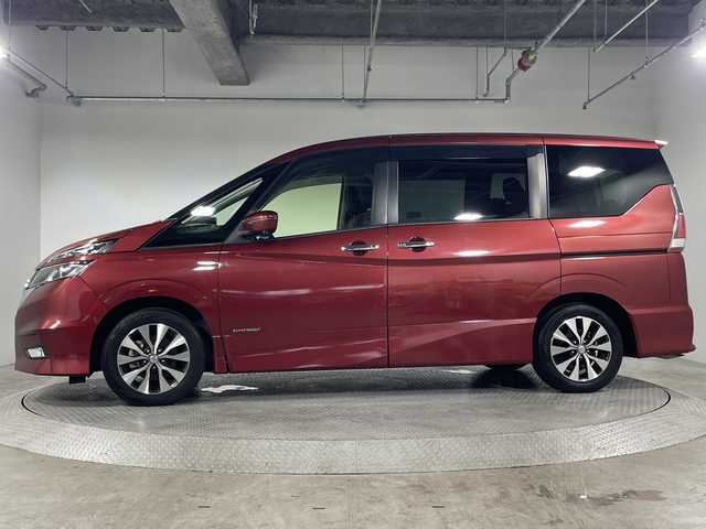 日産 セレナ ハイウェイスター Vセレクション 神奈川県 2018(平30)年 3万km マルーンレッド 純正9型ワイドSDナビゲーション/フルセグ/CD/DVD/HDMI/SD/AUX/純正後席フリップダウンモニター/アラウンドビューモニター/両側パワースライドドア/プロパイロット/クルーズコントロール/セーフティパックB/パーキングセンサー/インテリジェントエマージェンシーブレーキ/車線逸脱警報システム/電子パーキングブレーキ/オートホールド/インテリジェントキー/アイドリングストップ/デジタルインナーミラー/ビルトインETC/社外前後ドラレコ/二列目三列目USBソケット/サンシェード/ハイビームアシスト/LEDヘッドライト/オートライト/フォグライト