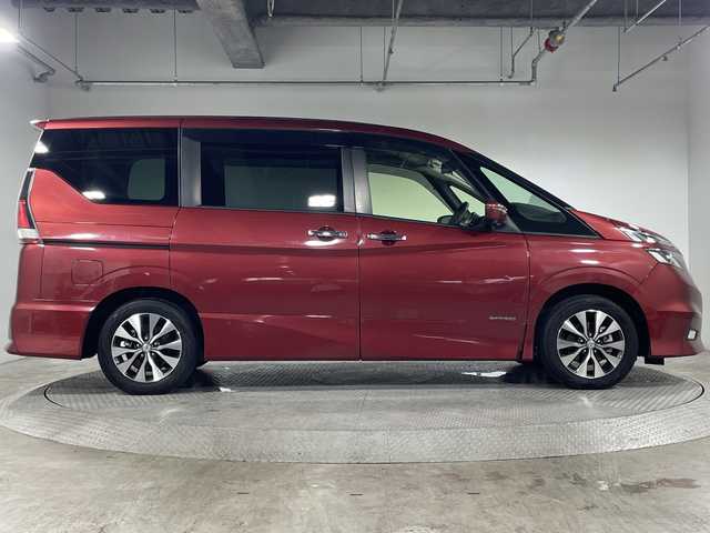 日産 セレナ ハイウェイスター Vセレクション 神奈川県 2018(平30)年 3万km マルーンレッド 純正9型ワイドSDナビゲーション/フルセグ/CD/DVD/HDMI/SD/AUX/純正後席フリップダウンモニター/アラウンドビューモニター/両側パワースライドドア/プロパイロット/クルーズコントロール/セーフティパックB/パーキングセンサー/インテリジェントエマージェンシーブレーキ/車線逸脱警報システム/電子パーキングブレーキ/オートホールド/インテリジェントキー/アイドリングストップ/デジタルインナーミラー/ビルトインETC/社外前後ドラレコ/二列目三列目USBソケット/サンシェード/ハイビームアシスト/LEDヘッドライト/オートライト/フォグライト