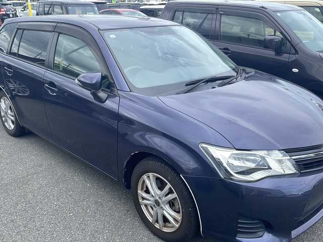 トヨタ カローラ フィールダー 1．5X 山形県 2013(平25)年 7万km ダークバイオレットマイカメタリック 社外SDナビ/バックカメラ/純正フロアマット/社外AW/電動格納ミラー/光軸調整/横滑り防止装置/スタッドレスタイヤ車載/取扱説明書/保証書