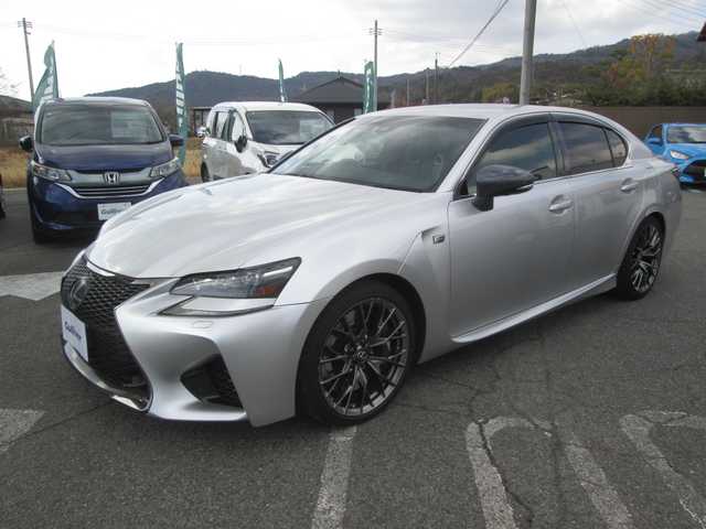 レクサス ＧＳ Ｆ 広島県 2016(平28)年 11.2万km ソニックシルバー セーフティプラス/純正ナビ・フルセグTV/BTオーディオ/レザーシート・パワーシート/F ・Rシートヒーター/エアーシート/LEDオートライト/パドルシフト/パワートランク/レーダークルーズ/マークレビンソンサウンドシステム/純正エンジンスターター/バックカメラ/スマートキー