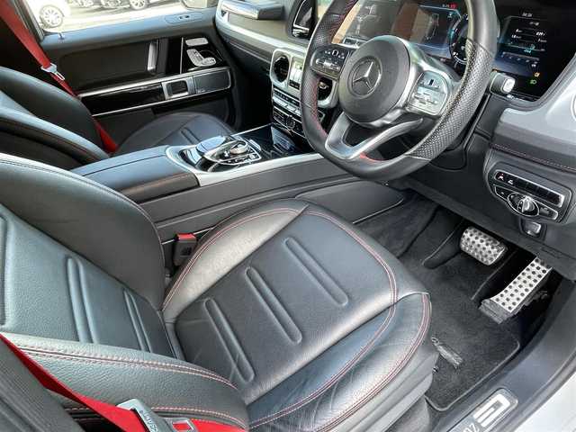 メルセデス・ベンツ ゲレンデヴァーゲン Ｇ３５０ｄ AMGライン 埼玉県 2019(令1)年 5万km ポーラホワイト 純正12.3型ナビ/フルセグ・BT・Applecarplay/全周囲カメラ/サンルーフ/ブルメスターサウンド/クリアランスソナー/アクティブブレーキアシスト/レーンキーピングアシスト/道路標識アシスト/ブラインドスポットアシスト/パーキングアシスト/レーダークルコン/パドルシフト/アイドリングストップ/シートヒーター(D・N・後席)/パワーシート(D・N席)/クライメートコントロール/ダイナミックセレクトスイッチ/電動パーキングブレーキ/電格ミラー/LEDヘッドライト/オートライト/USB端子2コ/レーダー探知機(ユピテル)/前後ドラレコ(ユピテル)/ETC2.0/スマートキー2本/保証書/取扱説明書