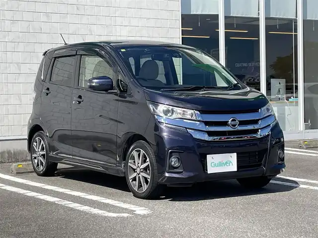 日産 デイズ HWS X プレミアムセレクション 宮崎県 2018(平30)年 3.9万km プレミアムパープルP 純正ナビ【MM317D-W】/・フルセグTV・Bluetooth・CD・DVD/純正ドライブレコーダー/衝突軽減ブレーキ/アラウンドビューモニター/オートライト/オートハイビーム/HIDヘッドライト/フォグライト/純正フロアマット/純正15インチアルミホイール/プッシュスタート/スペアキー有り