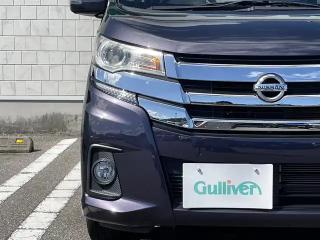 日産 デイズ HWS X プレミアムセレクション 宮崎県 2018(平30)年 3.9万km プレミアムパープルP 純正ナビ【MM317D-W】/・フルセグTV・Bluetooth・CD・DVD/純正ドライブレコーダー/衝突軽減ブレーキ/アラウンドビューモニター/オートライト/オートハイビーム/HIDヘッドライト/フォグライト/純正フロアマット/純正15インチアルミホイール/プッシュスタート/スペアキー有り