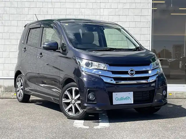 日産 デイズ HWS X プレミアムセレクション 宮崎県 2018(平30)年 3.9万km プレミアムパープルP 純正ナビ【MM317D-W】/・フルセグTV・Bluetooth・CD・DVD/純正ドライブレコーダー/衝突軽減ブレーキ/アラウンドビューモニター/オートライト/オートハイビーム/HIDヘッドライト/フォグライト/純正フロアマット/純正15インチアルミホイール/プッシュスタート/スペアキー有り