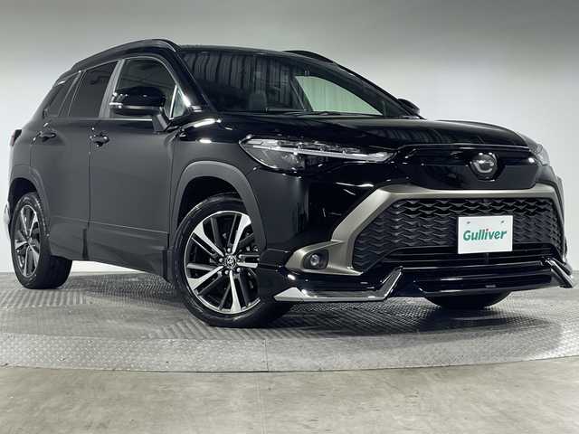 トヨタ カローラ クロス Z 神奈川県 2022(令4)年 2万km アティチュードブラックマイカ トヨタセーフティセンス/純正ディスプレイオーディオ/・ナビ/フルセグTV/BT/USB/MiraCast/パノラミックビューモニター/ハーフレザーシート/パワーシート(D)/シートヒーター(D/N)/パワーバックドア/モデリスタエアロ(F/S/R)/MTモード/電動サイドブレーキ/オートブレーキホールド/PWRモード/ビルトインETC/ヘッドライトレベライザー/スマートキー/プッシュスタートボタン/革巻きステアリング/ステアリングスイッチ/Autoライト/前後ドライブレコーダー/BSM/LEDヘッドライト/フォグランプ/電動格納ミラー/ウィンカーミラー/ルーフレール/純正18インチアルミホイール/マット