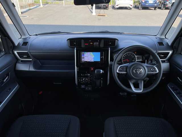 トヨタ ルーミー カスタムG 山口県 2022(令4)年 5.6万km 黒 純正ナビ【CN-RX06WD】/　CD/DVD/BD/AM/FM/フルセグテレビ/Bluetooth/アラウンドビューモニター/ETC/前後ドライブレコーダー/アイドリングストップ/両側パワースライドドア/USB端子/電動パーキングブレーキ/電動格納ウィンカーミラー/コーナーセンサー/純正フロアマット/純正アルミホイール14インチ/後席フラットシート/純正LEDヘッドライト/フォグランプ
