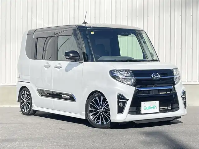 ダイハツ タント カスタム X セレクション 群馬県 2020(令2)年 3.7万km ブラックマイカメタリック/シャイニングホワイトパール ターボ車/純正9インチナビ/（CD/DVD/SD/Bluetooth/iPod）/パノラマモニター/スマートアシスト/・衝突回避支援ブレーキ機能/・ブレーキ制御付誤発進抑制機能/・車線逸脱警報機能/・路側逸脱警報機能/・先行車発進お知らせ機能/・標識認識機能/・アダプティブドライビングビーム/・衝突警報機能/・車線逸脱抑制制御機能/・ふらつき警報/・コーナーセンサー/・全車速追従機能付アダプティブクルーズコントロール/・レーンキープコントロール/アイドリングストップ/両側パワースライドドア/ステアリングリモコン/ドライブレコーダー/ハーフレザーシート/シートヒーター/プッシュスタート/ETC/LEDヘッドライト/取扱説明書/保証書/スペアキー