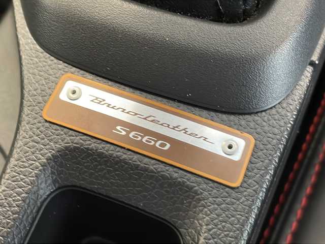 ホンダ Ｓ６６０ α 特別仕様車ブルーノレザーED 岐阜県 2018(平30)年 0.9万km ベルベットマルーンメタリック ６MT/シティブレーキアクティブシステム/無限ハードトップ（純正あり）/GReddyマフラー/無限シフトノブ/センターディスプレイ/バックモニター/クルーズコントロール/シートカバー/プッシュスタート/ドリンクホルダー/革巻きステアリング/HDMI/USB/LEDヘッドライト