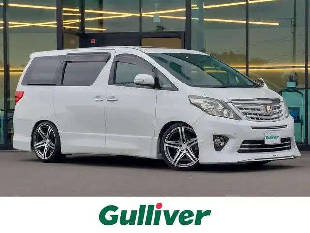 トヨタ アルファード 240S タイプゴールドⅡ 東京都 2014(平26)年 5.3万km ホワイトパールクリスタルシャイン モデリスタエアロ・マフラー/ツインムーンルーフ/パーフェクトダンパーIII/キャラクスLEDテールランプ/社外ドアミラーウィンカー/プッシュスタート/MTモード付きAT/クルーズコントロール/コーナーセンサー/ALPINEナビ/フルセグTV/バックカメラ/ETC/ドライブレコーダー DRC-310/両側パワースライドドア/パワーバックドア/ハーフレザーシート/HIDヘッドライト/オートライト/ドアバイザー/スマートキー