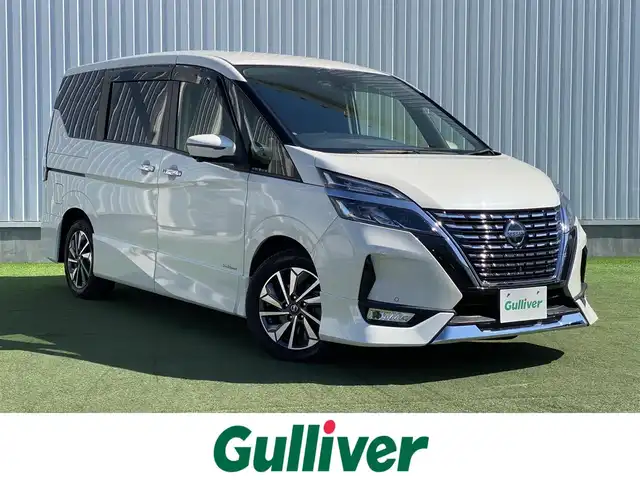 日産 セレナ ハイウェイスター V 香川県 2019(令1)年 5.3万km ブリリアントホワイトパール 登録時走行距離；52329km/純正ナビ/全方位カメラ/ETC/衝突被害軽減システム/クルーズコントロール/レーンキープアシスト/コーナーセンサー/ブラインドスポットモニター/LEDヘッドライト/純正フロアマット/革巻きステアリング/スマートキー/プッシュスタート