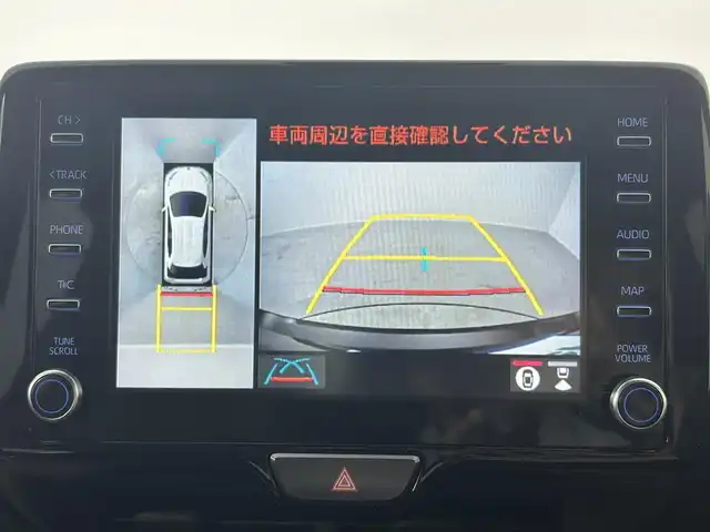 トヨタ ヤリス ハイブリッド G 埼玉県 2020(令2)年 0.6万km ブラック 純正ディスプレイオーディオ　フルセグ　ＢＴ　パノラミックビューモニター　レーダークルーズコントロール　前後ドライブレコーダー　インテリジェントクリアランスソナー　ＢＳＭ　ビルトインＥＴＣ　フロアマット