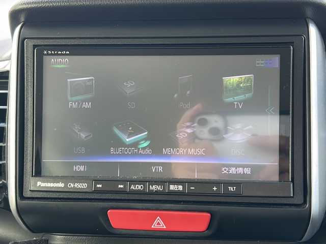 ホンダ Ｎ ＢＯＸ カスタム ターボ SSパッケージ 福岡県 2016(平28)年 6.7万km プレミアムベルベットパープル・パール 社外ナビ7インチ(CN-RS02D)/バックカメラ/シティブレーキアクティブシステム/ビルトインETC/社外360度ドラレコ(DRV-C750)/全席シートヒーター/両側パワースライドドア/HIDヘッドライト/ハーフレザーシート