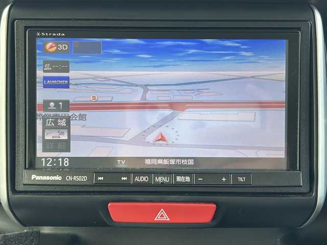 ホンダ Ｎ ＢＯＸ カスタム ターボ SSパッケージ 福岡県 2016(平28)年 6.7万km プレミアムベルベットパープル・パール 社外ナビ7インチ(CN-RS02D)/バックカメラ/シティブレーキアクティブシステム/ビルトインETC/社外360度ドラレコ(DRV-C750)/全席シートヒーター/両側パワースライドドア/HIDヘッドライト/ハーフレザーシート