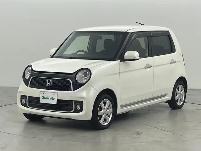 ホンダ Ｎ ＯＮＥ プレミアム Lパッケージ 福岡県 2013(平25)年 5.1万km プレミアムホワイトパール 社外ナビ／フルセグＴＶ　/バックカメラ　/ＥＴＣ　/プッシュスタート　/スペアキー１本　/電動格納式ドアミラー　/ＥＣＯＮ　/アイドリングストップ　/横滑り防止　/革巻きステアリング　/純正１４インチＡＷ　/ＬＥＤライト