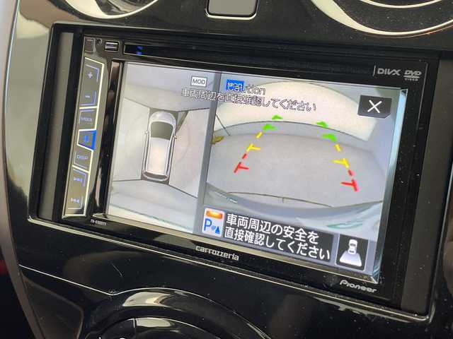 日産 ノート e－パワー メダリスト 山口県 2017(平29)年 2.2万km ダークメタルグレー エマージェンシーブレーキ/車線逸脱警報/前後コーナーセンサー/社外ナビ/　　CD/DVD/Bluetooth/AM/FM/地デジTV/アラウンドビューモニター/ETC/デジタルインナーミラー/純正ドライブレコーダー/ドアバイザー/ハーフレザーシート/プッシュスタート/スマートキー