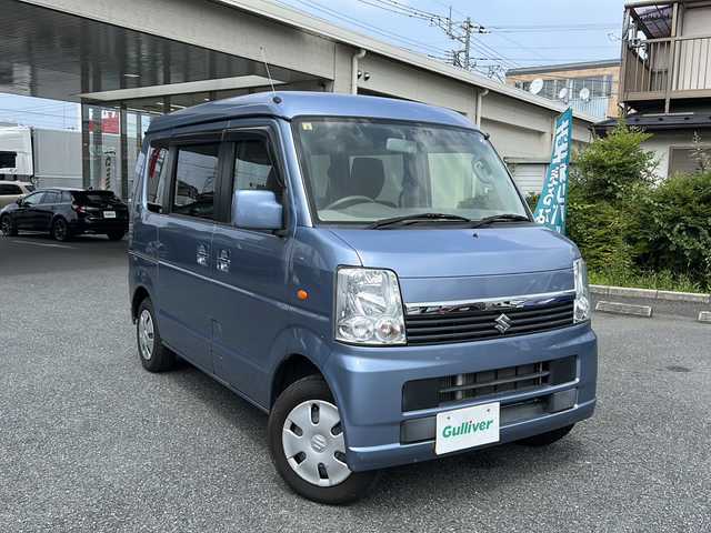 スズキ エブリィ ワゴン JPターボ 埼玉県 2014(平26)年 4.2万km ブリーズブルーメタリック メモリナビ/ワンセグテレビ/パワーアシスト付きラック＆ピニオン/運転席エアバッグ/助手席エアバッグ/ＡＢＳ（アンチロックブレーキ）/サイドインパクトバー/ブレーキアシスト/衝突安全ボディ/EBD/盗難防止装置/可倒式リアシート